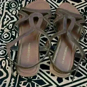 Classified brown sandals
